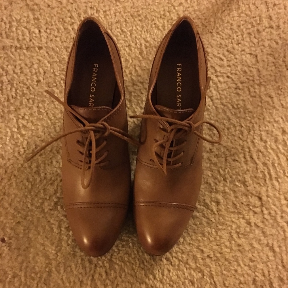 Sz 8 tan Franco Starto Oxford boots